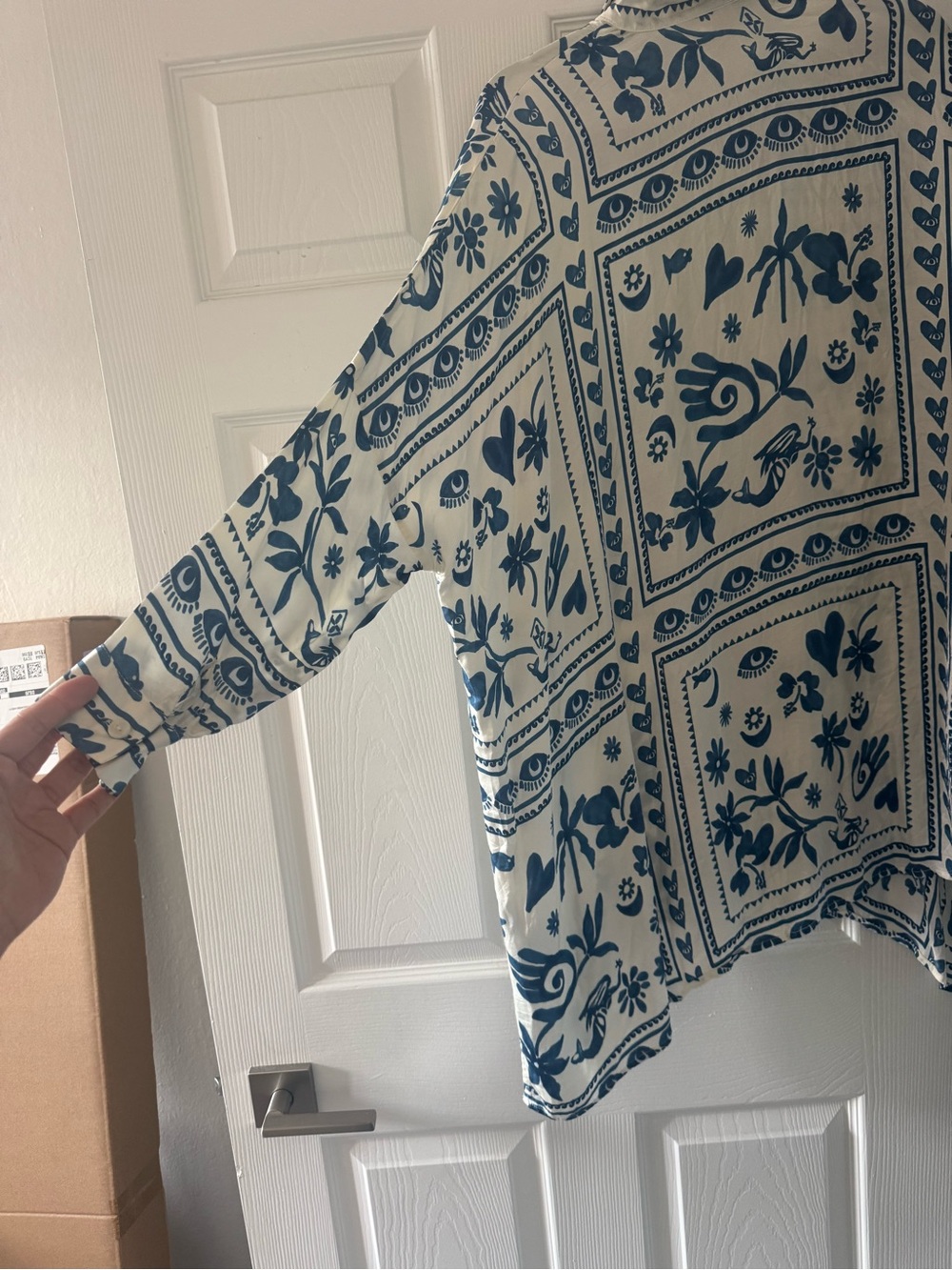 Anthropologie Corey Lynn Carter Long Sleeve Printed Shirt Dress - Picture 4 of 6